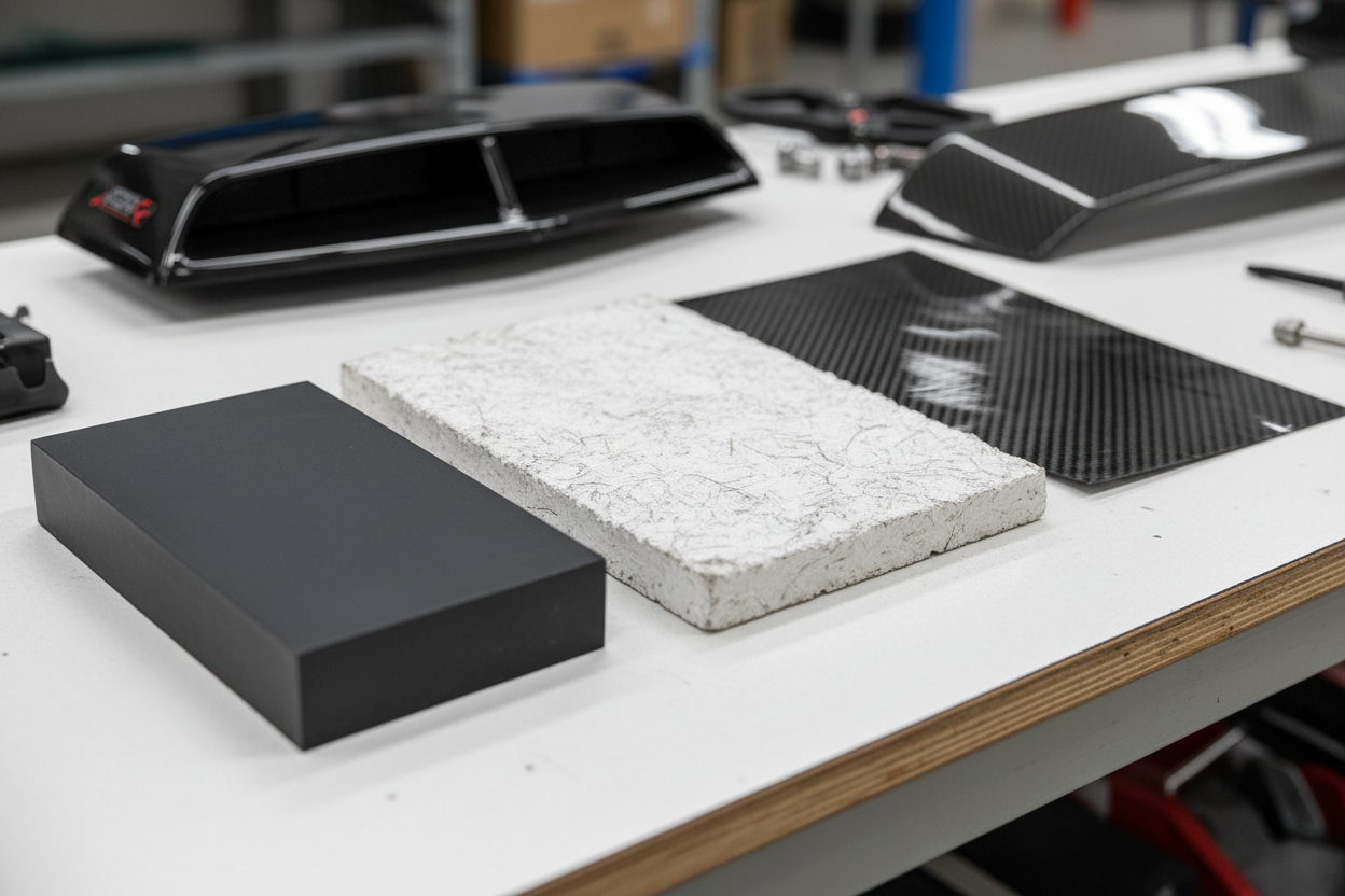 Carbon Fibre vs ABS vs FRP