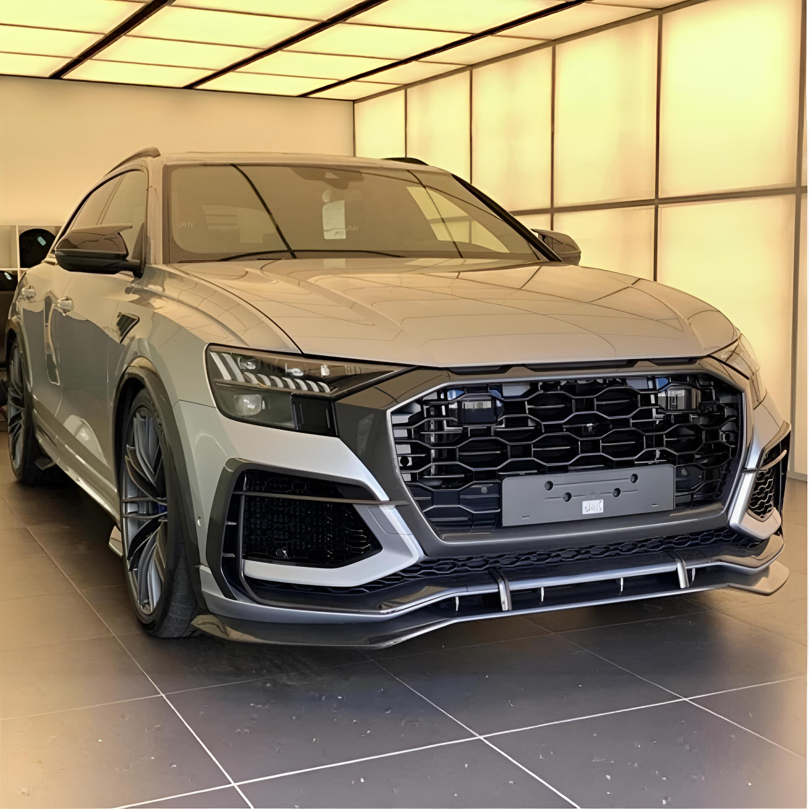 Audi RSQ8 4M Carbon Fiber Front Canards/Bumper Trim/Foglamp Covers image 3