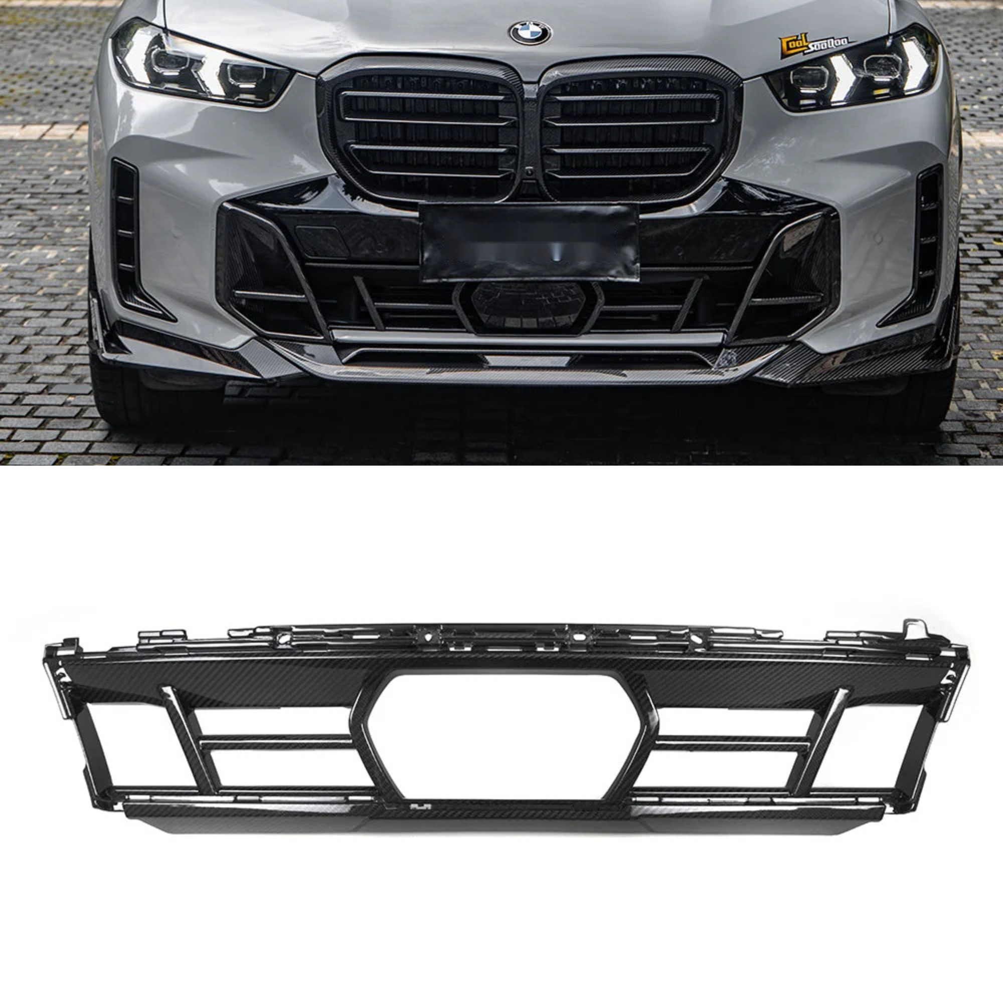 BMW X5 G05 LCI カーボンファイバー フロント ロワー グリル