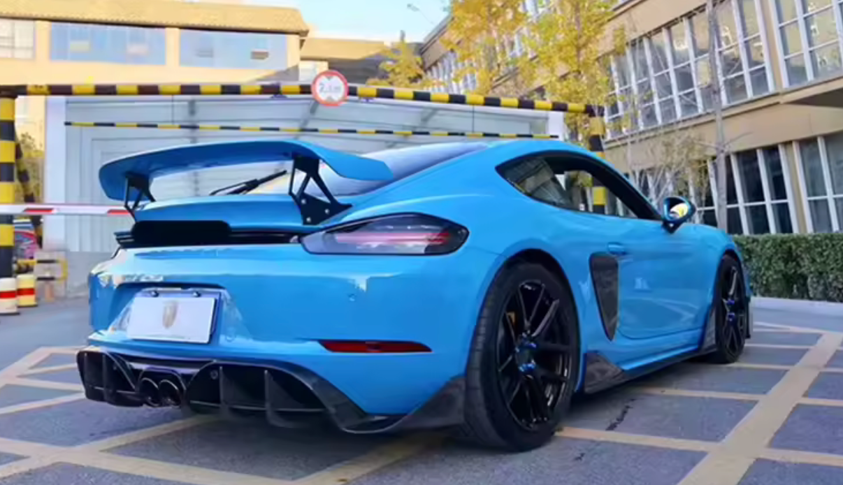 Porsche Cayman 718 Rear Diffuser/Bumper image 1