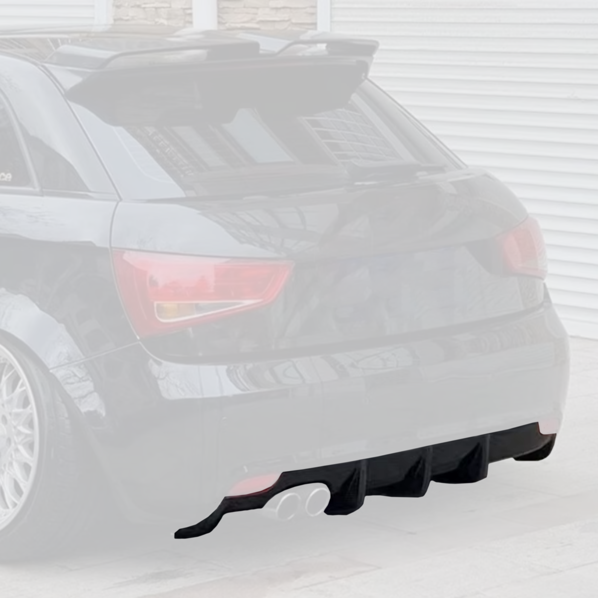 Audi A1 8X Carbon Fibre Rear Diffuser image 3