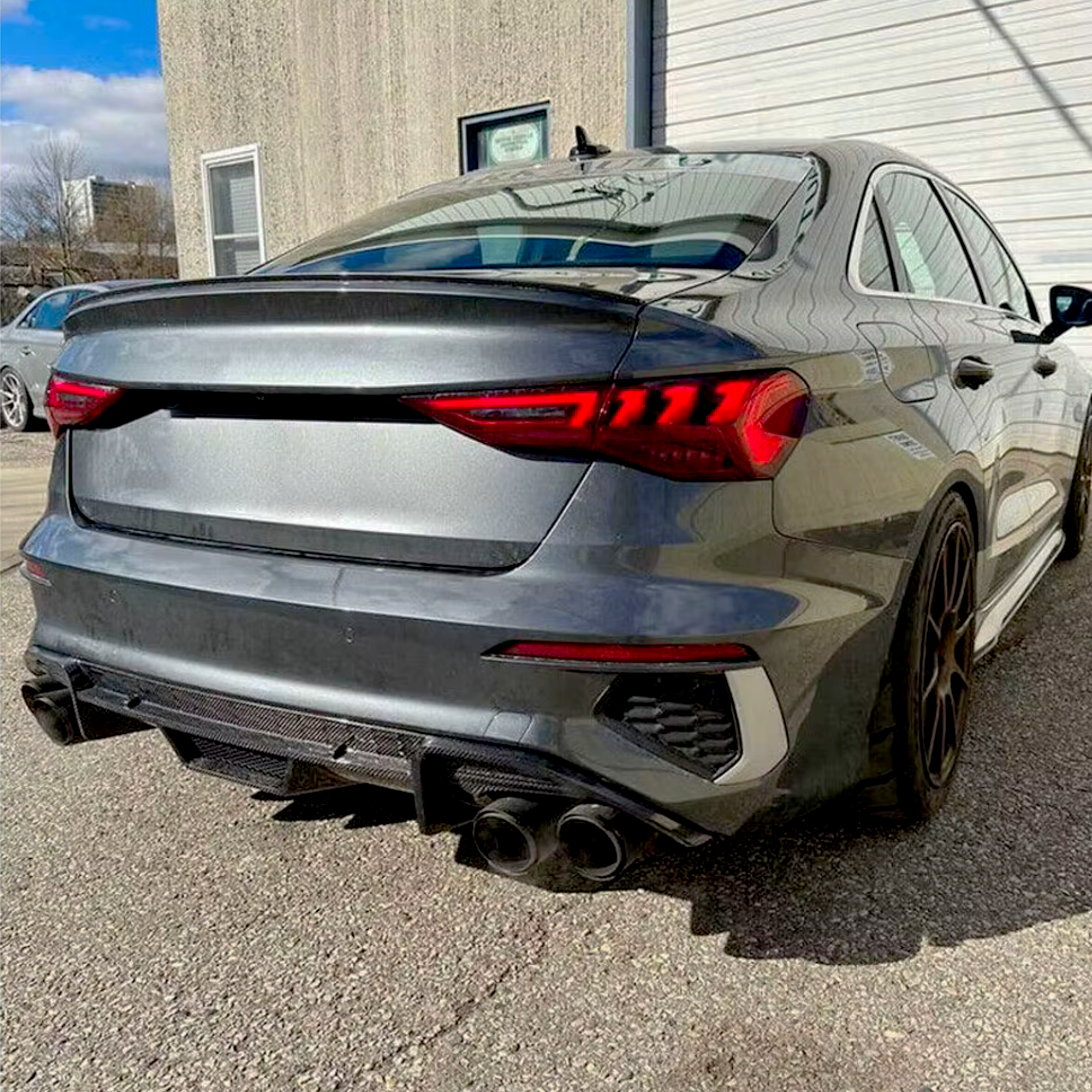 Audi S3 8Y 2021+ Carbon Fiber Rear Diffuser image 1