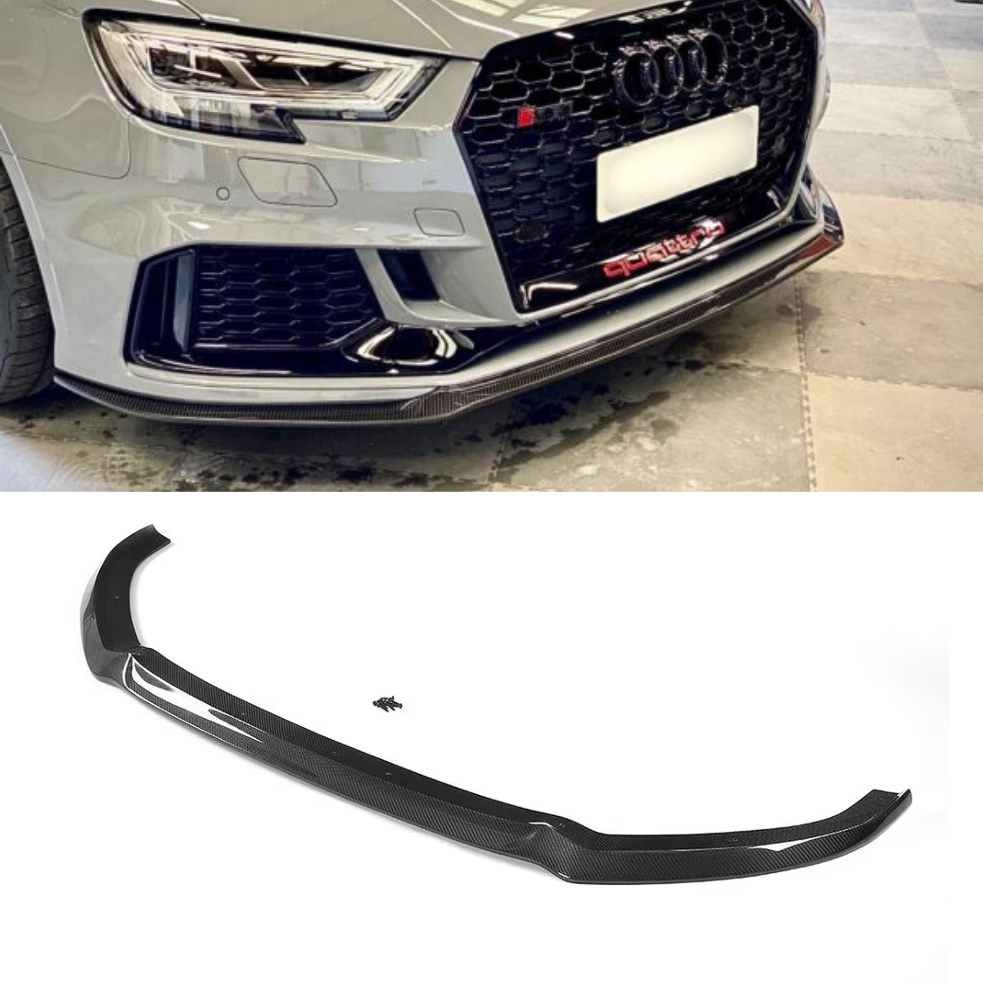 Audi A3/S3 8V.5 Sportback Carbon Fiber Front Splitter Lip image 0