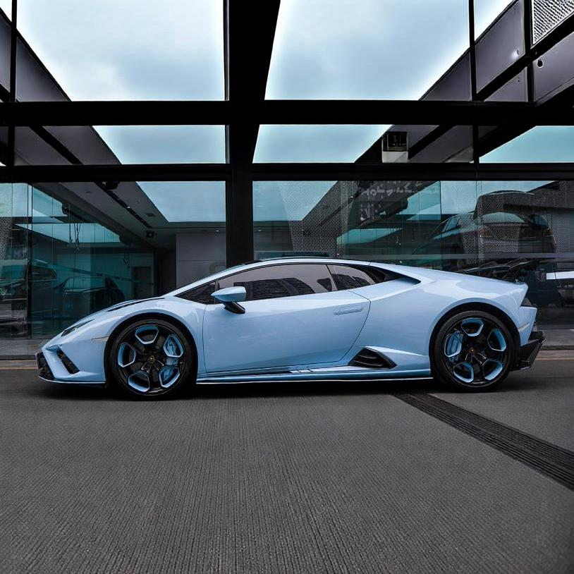 Lamborghini Huracan Evo Carbon Fiber Rear Bumper Trims image 7