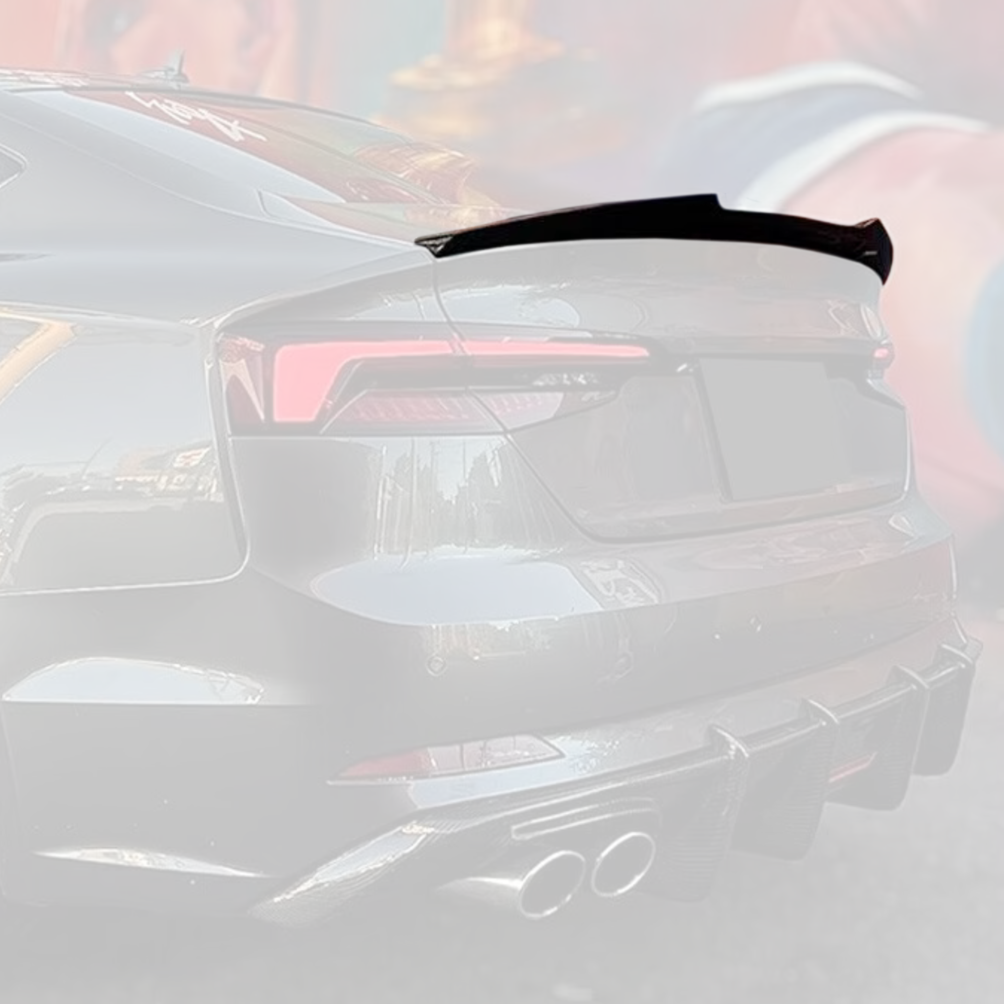 Audi A5/S5/RS5 B9.5 Carbon Fibre Lower Rear Spoiler/Wing image 0