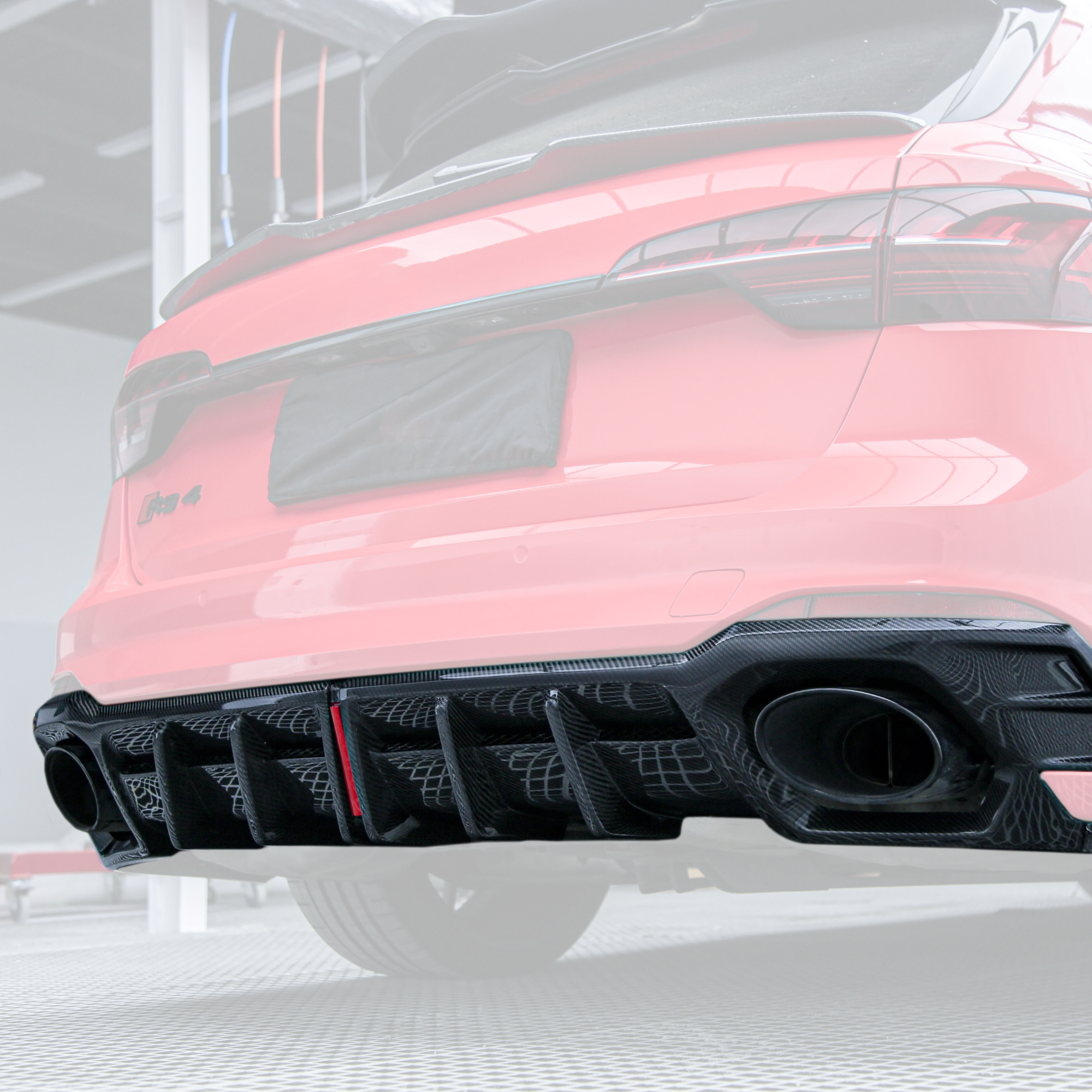 Audi RS4 B9.5 Carbon Fibre Rear Diffuser image 0