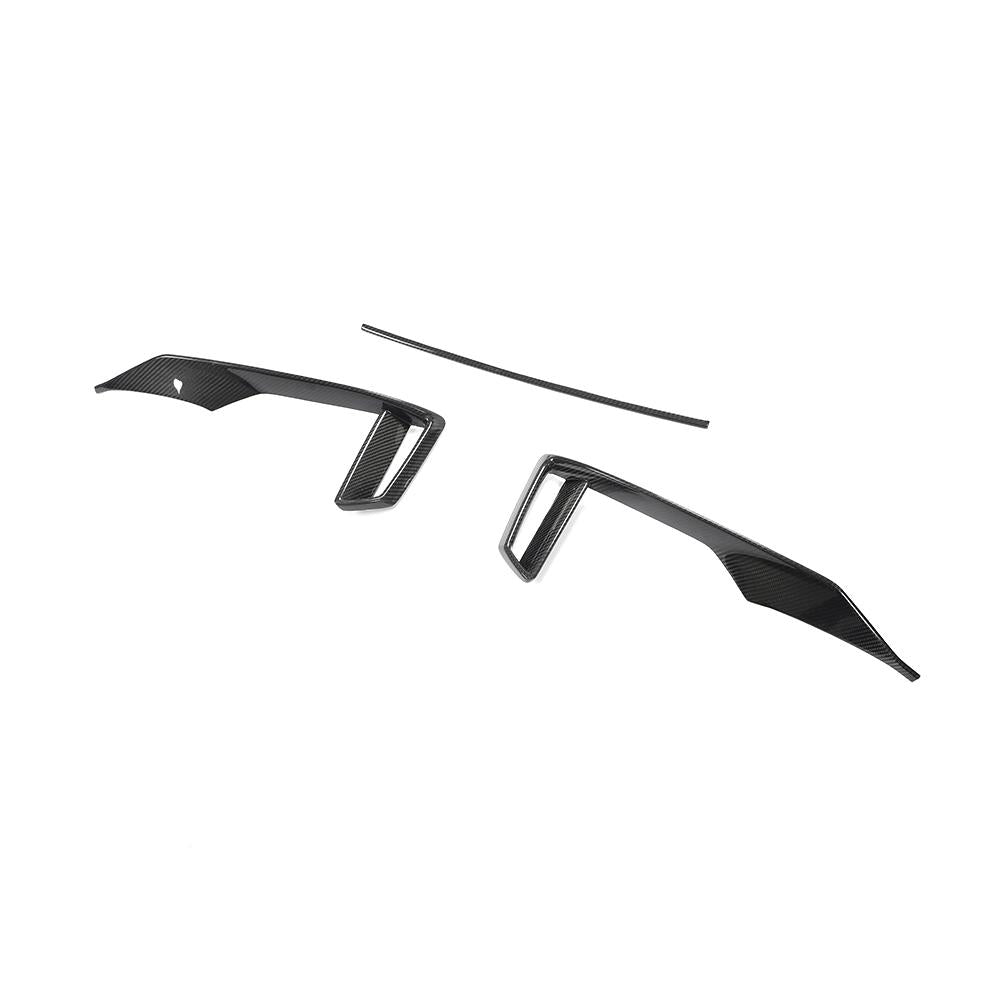 Audi RS3 8V.5 Carbon Fiber Front Bumper Vent Trim image 7