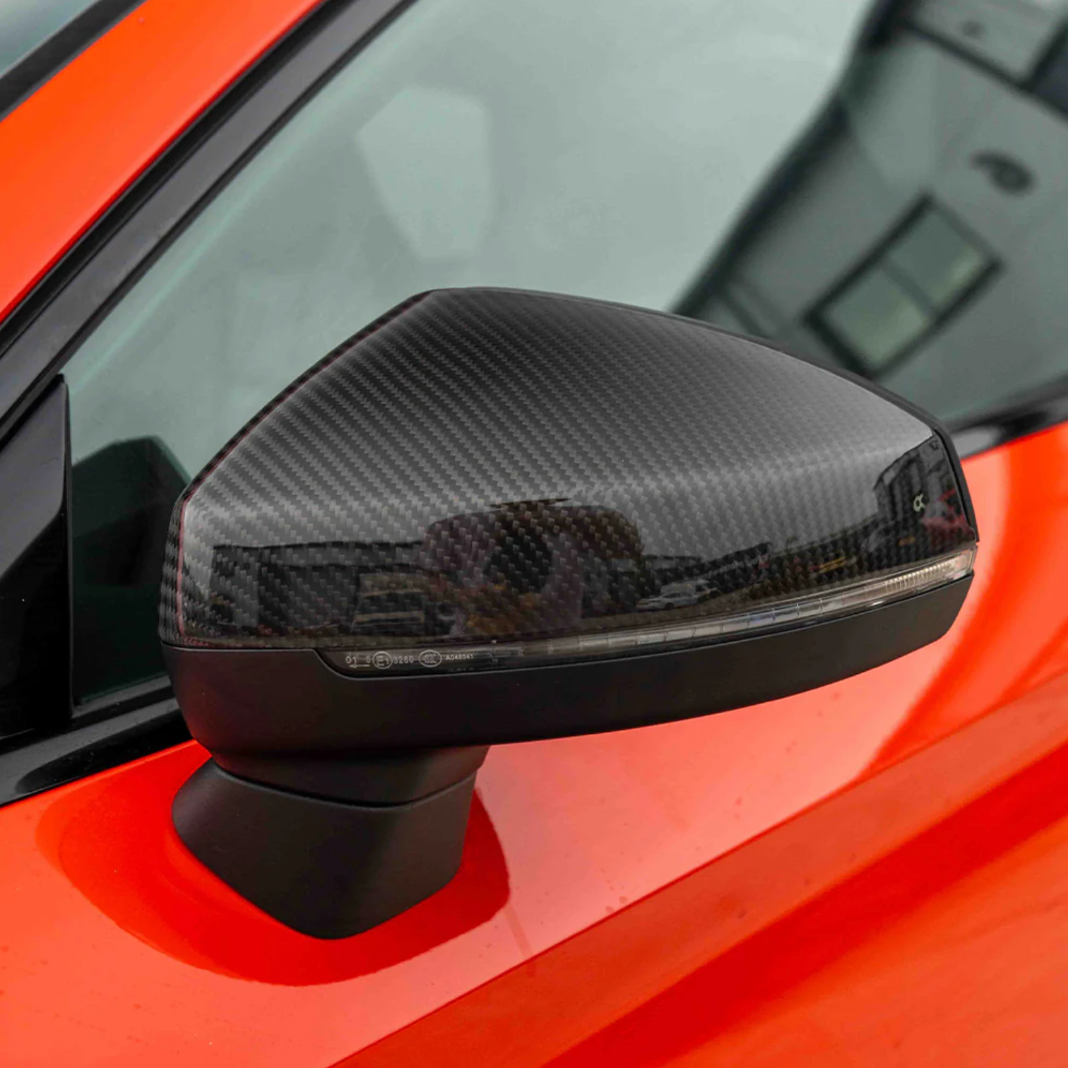 Audi A3/S3/RS3 8V Carbon Fiber Rear Mirror Shells Caps image 1