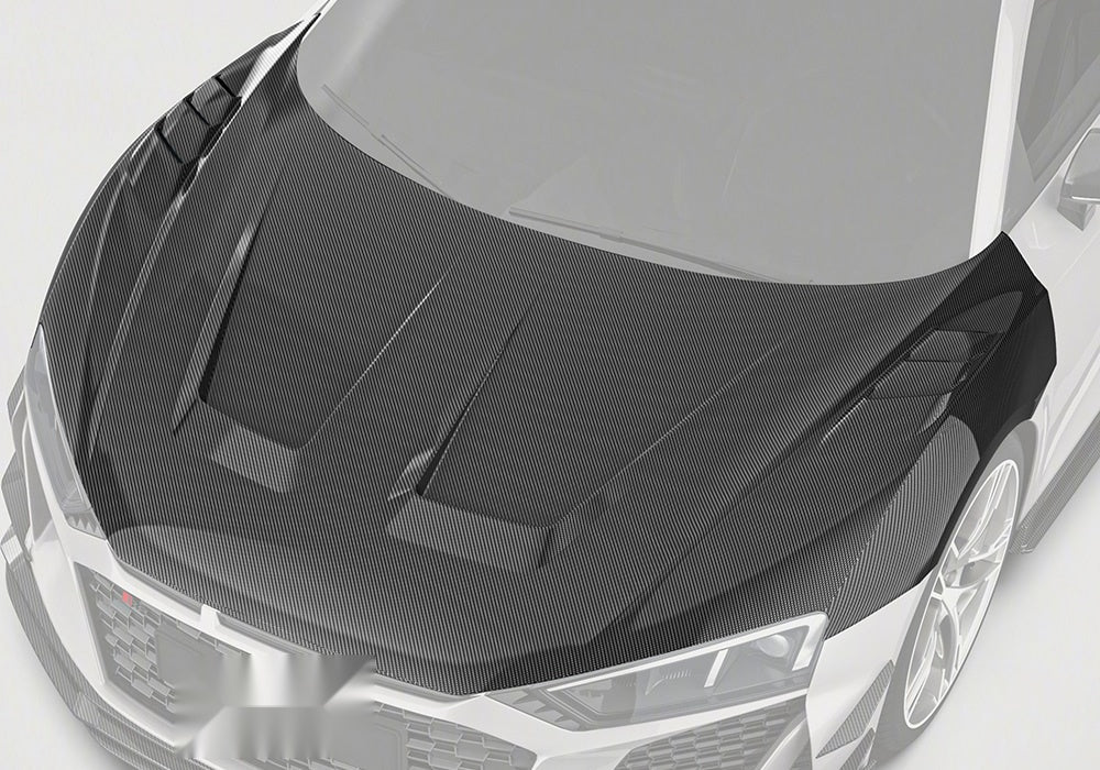 Audi R8 Mk2.5 Carbon Fibre Bonnet - lightweight performance upgrade with aggressive styling