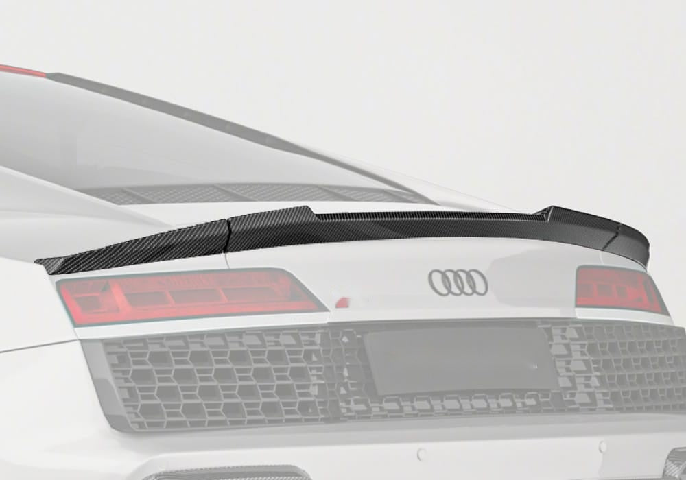 Audi R8 Mk2.5 Carbon Fibre Rear Spoiler - lightweight aerodynamic upgrade for Type 4S facelift