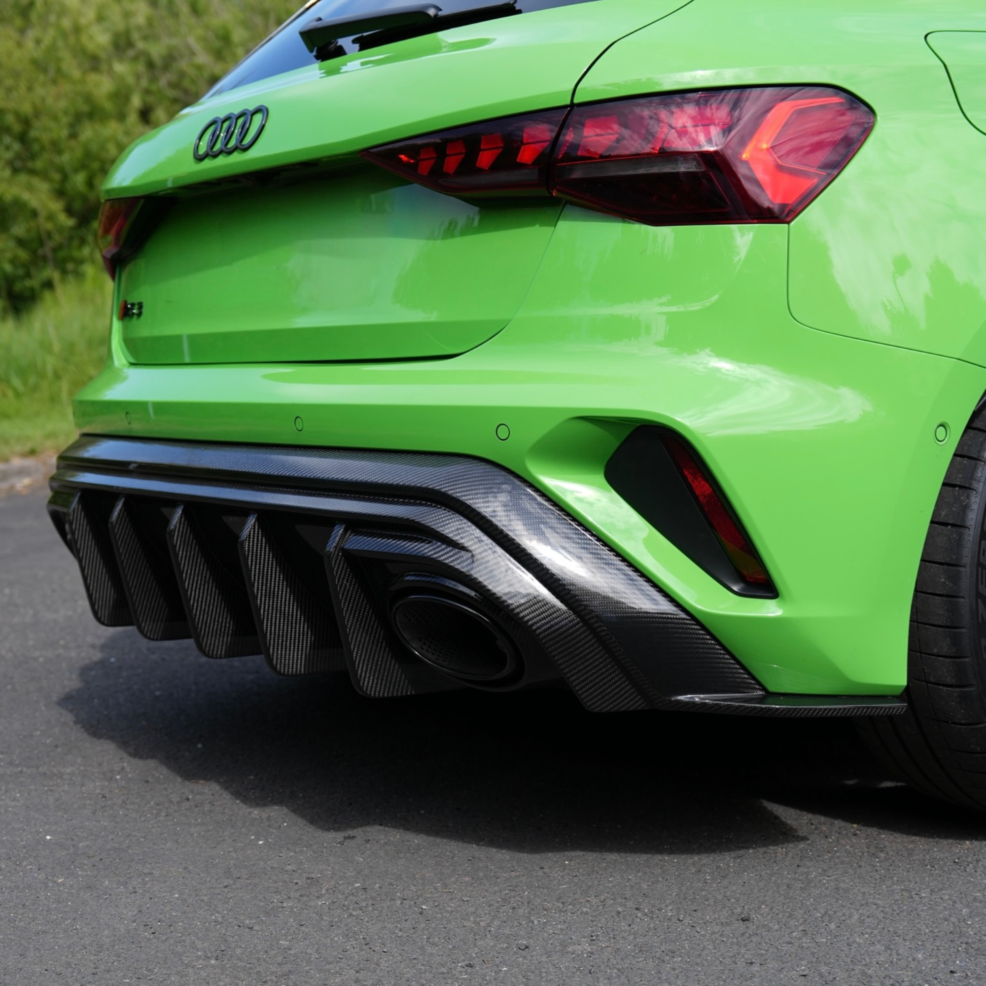 Audi RS3 8Y.5 Facelift Carbon Fibre Rear Diffuser image 1