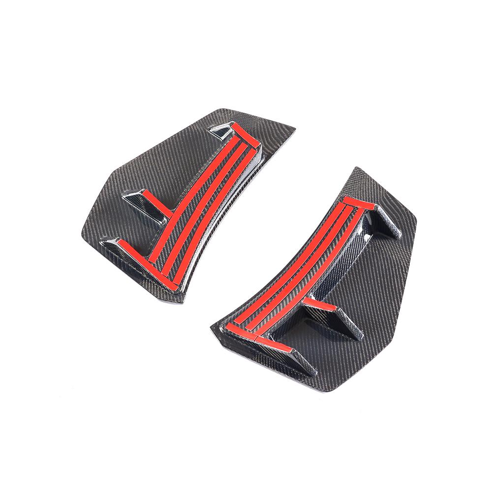 Audi R8 4S Carbon Fiber Rear Bumper Blades Fins image 5