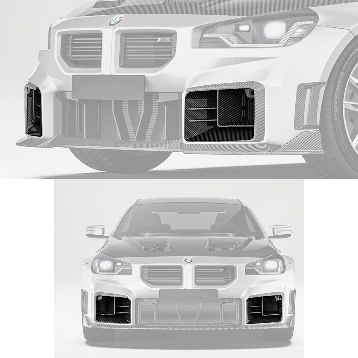 BMW M2 G87 Carbon Fibre Front Air Ducts - precision-engineered cooling and styling upgrade