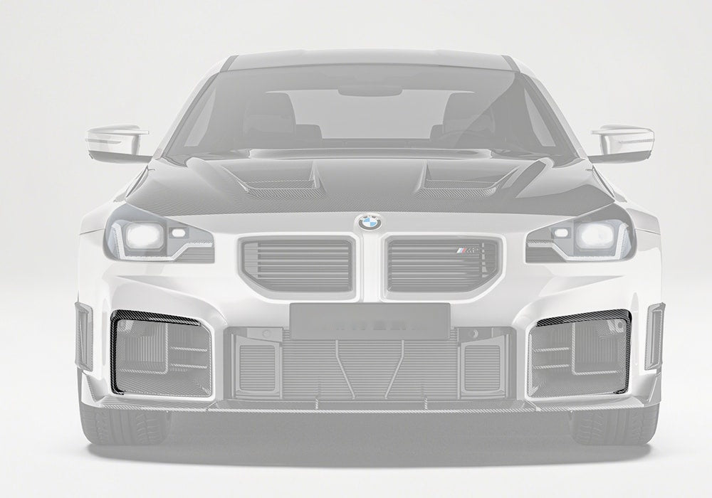 BMW M2 G87 Carbon Fibre Front Canards - race-inspired aerodynamic styling upgrade