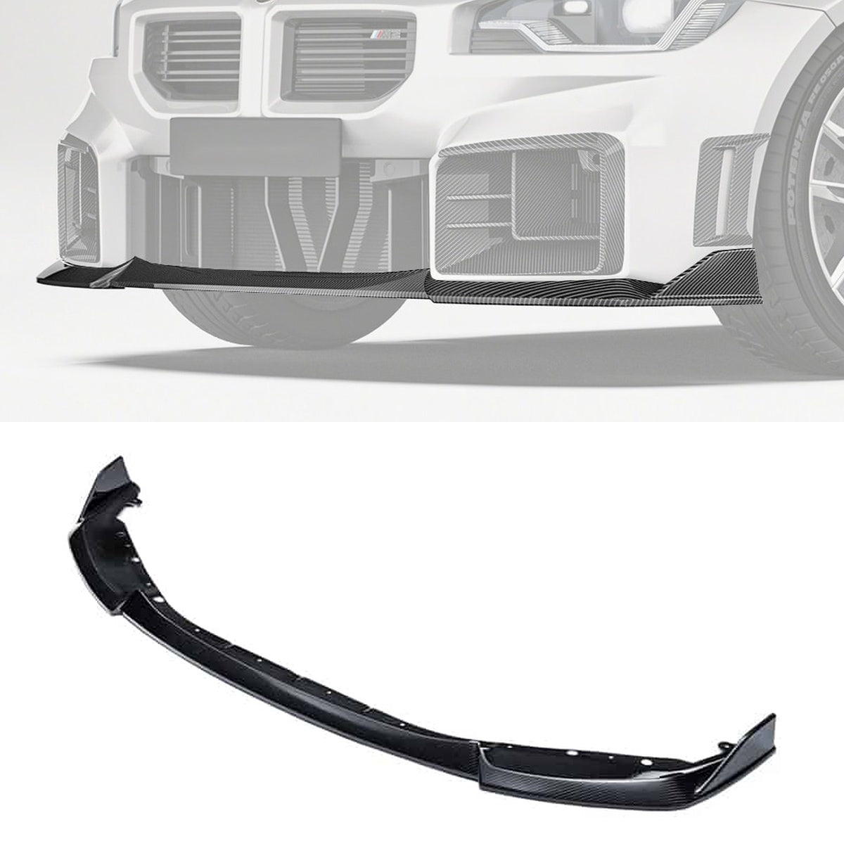 BMW M2 G87 Carbon Fibre Front Lip Ver.2 - race-inspired aerodynamic upgrade