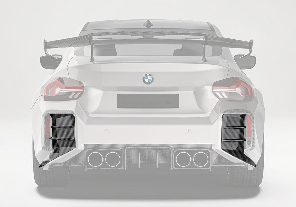 BMW M2 G87 Carbon Fibre Rear Bumper Trim - premium OEM-grade styling upgrade