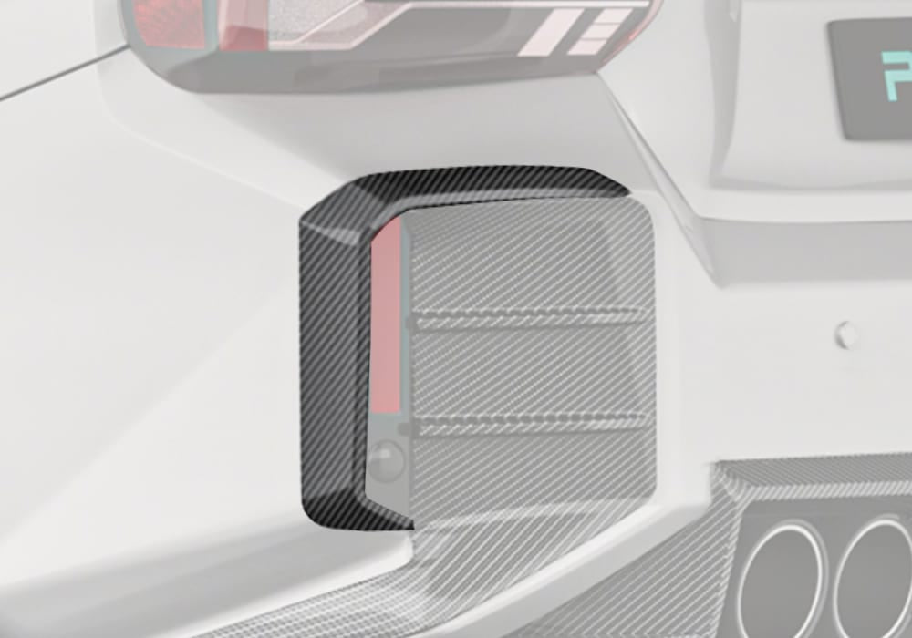 BMW M2 G87 Carbon Fibre Rear Canards - aggressive aerodynamic styling upgrade