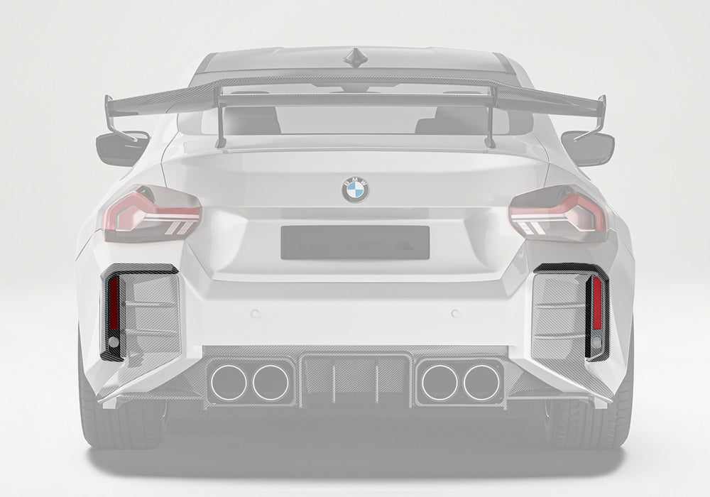 BMW M2 G87 Carbon Fibre Rear Canards - track-inspired aero styling upgrade