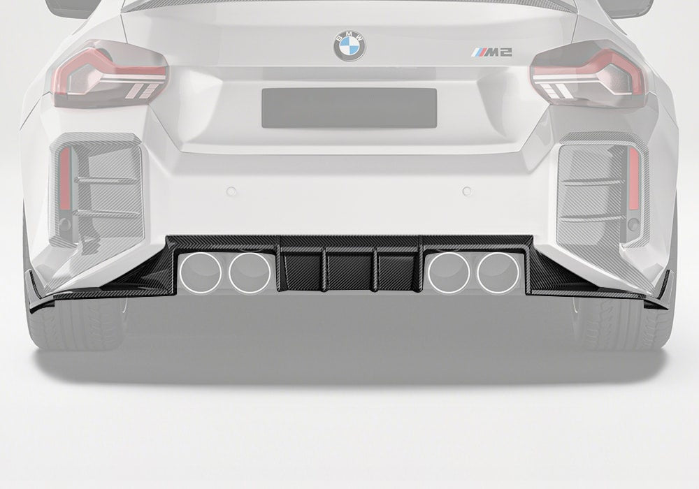 BMW M2 G87 Carbon Fibre Rear Diffuser Ver.1 - aggressive aerodynamic styling upgrade