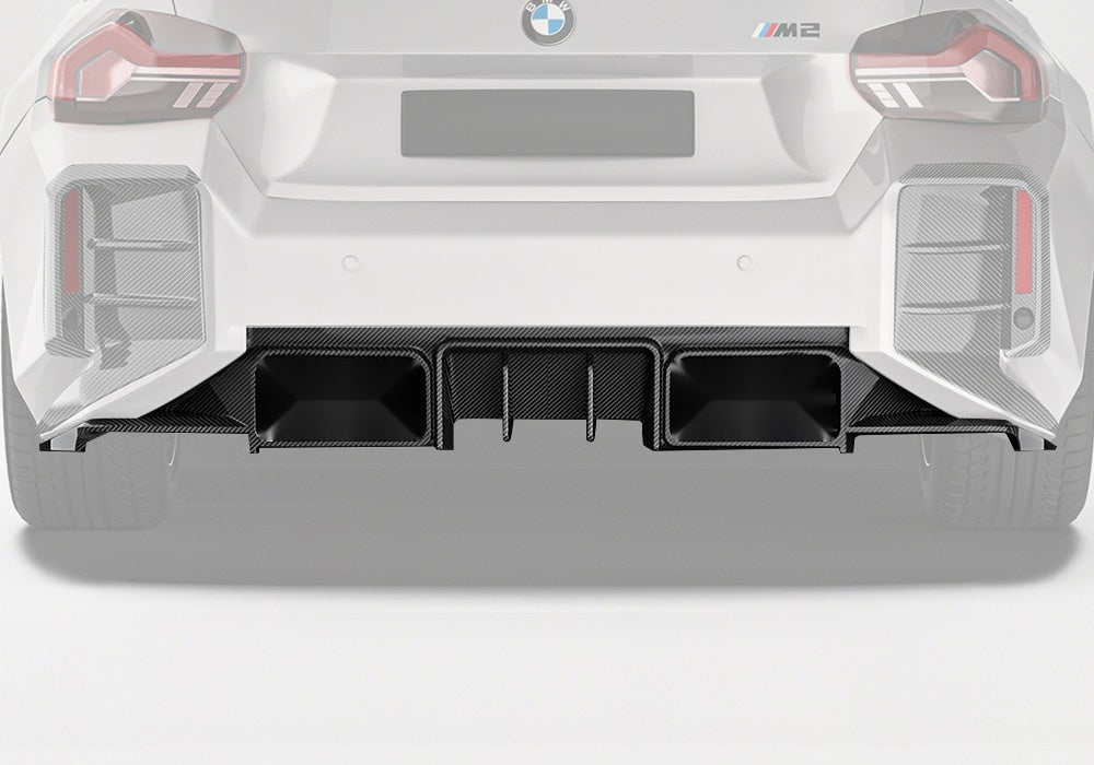 BMW M2 G87 Carbon Fibre Rear Diffuser Ver.2 - aggressive aerodynamic styling upgrade