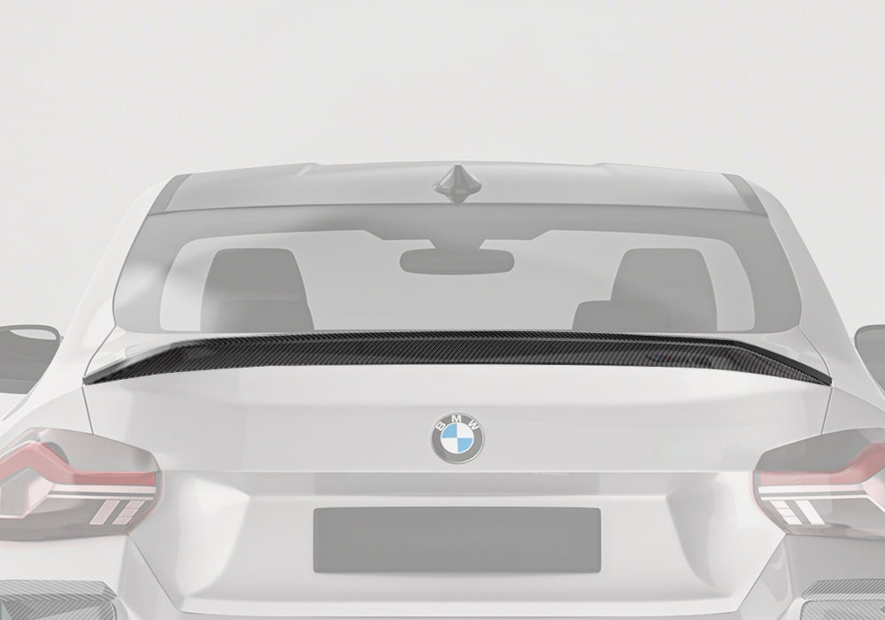 BMW M2 G87 Carbon Fibre Rear Spoiler - race-inspired lightweight boot lid upgrade