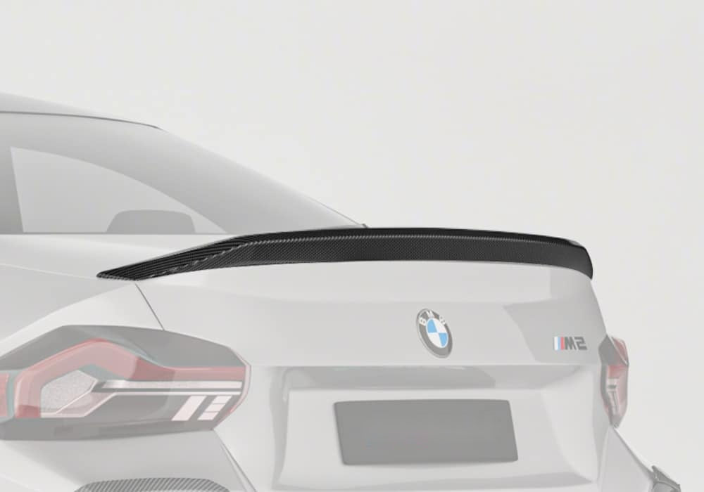 BMW M2 G87 Carbon Fibre Rear Spoiler - race-inspired lightweight boot lid upgrade