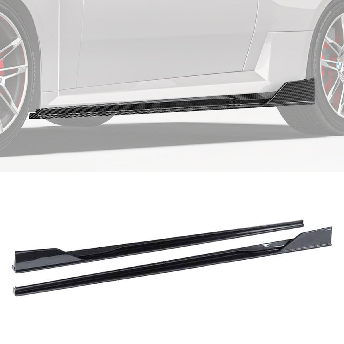 BMW M2 G87 Carbon Fibre Side Skirts Ver.2 - race-inspired aero upgrade for G87