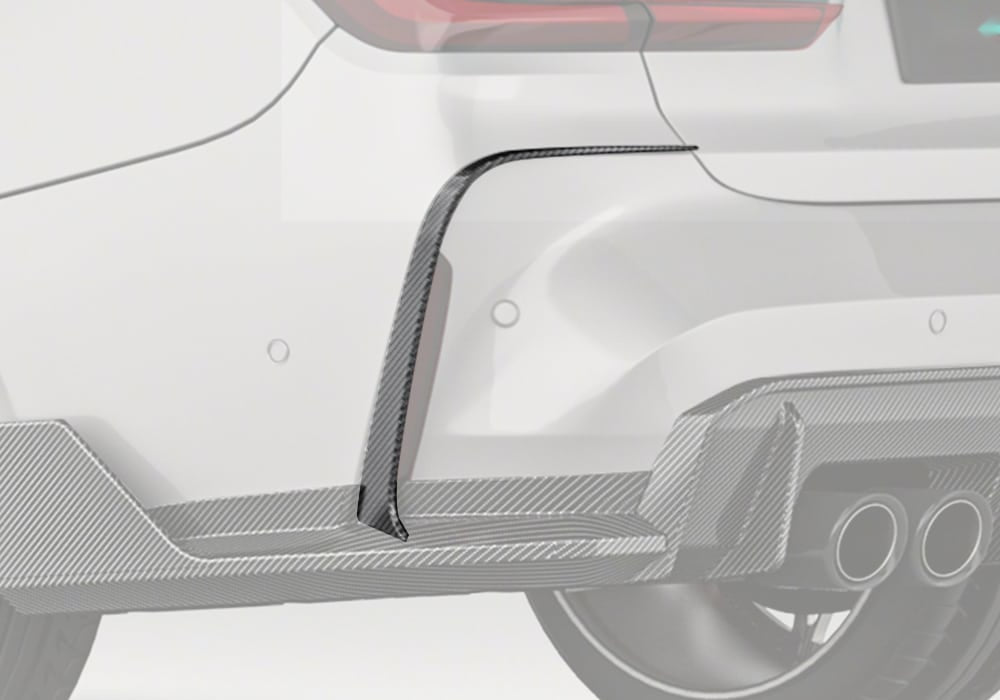 BMW M3 G80 Carbon Fibre Rear Canards - aerodynamic track-inspired styling upgrade