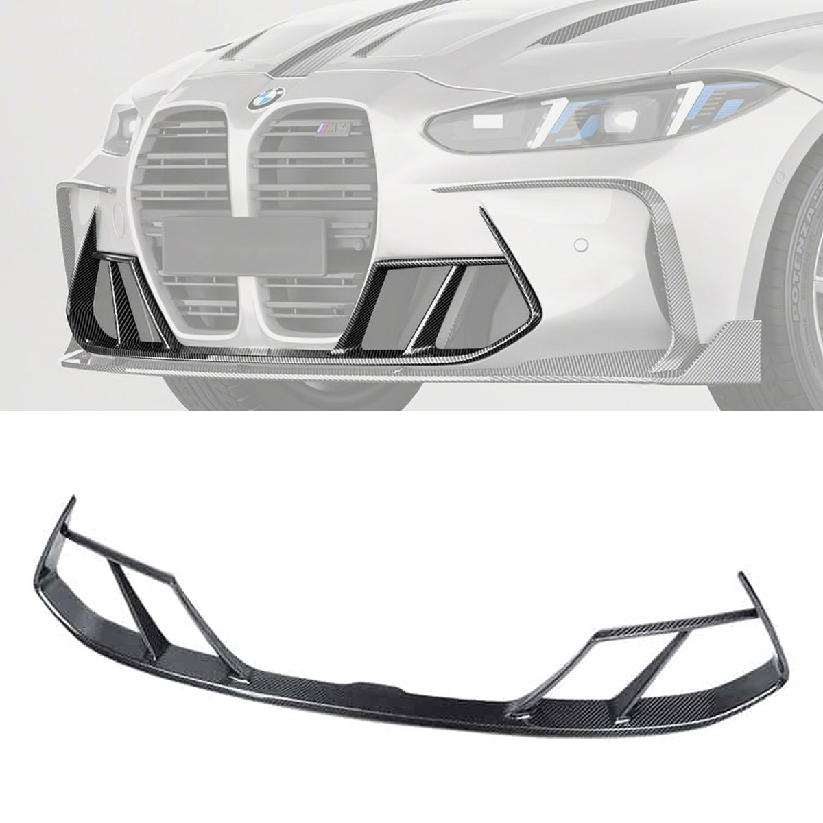 BMW M4 G82 G83 Carbon Fibre Front Vent Trim - race-inspired lightweight styling upgrade