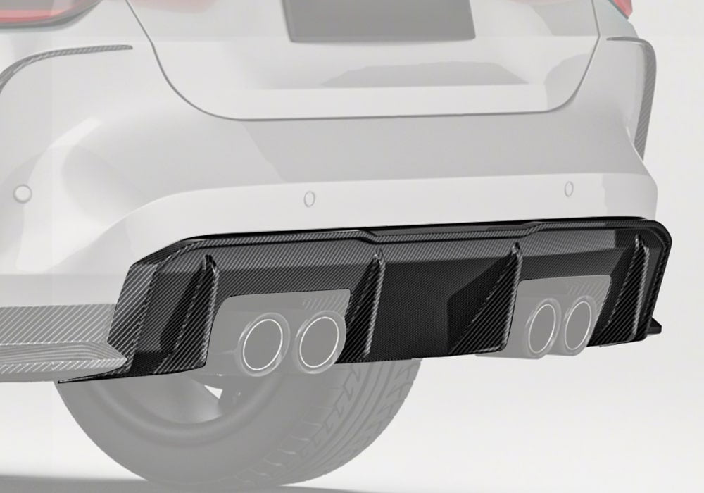 BMW M4 G82 G83 Carbon Fibre Rear Diffuser - aggressive track-inspired aerodynamic upgrade