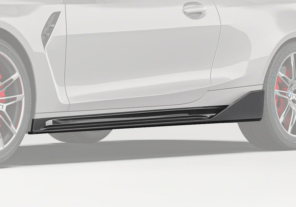 BMW M4 G82 G83 Carbon Fibre Side Skirts - aggressive aerodynamic styling upgrade