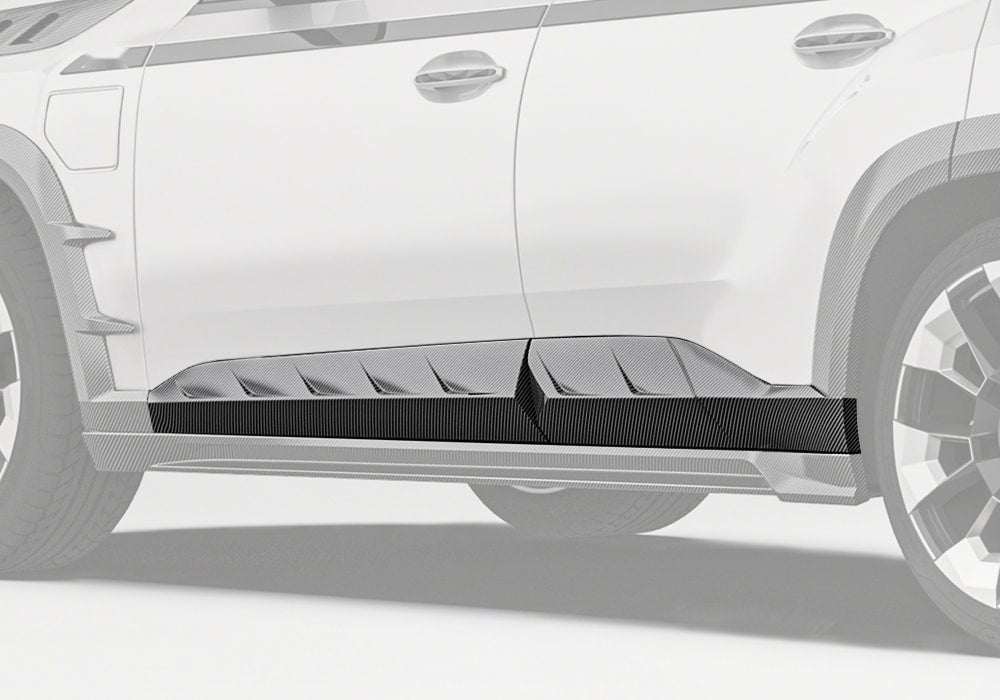 BMW XM G09 Carbon Fibre Lower Door Moldings - streamlined side profile styling upgrade