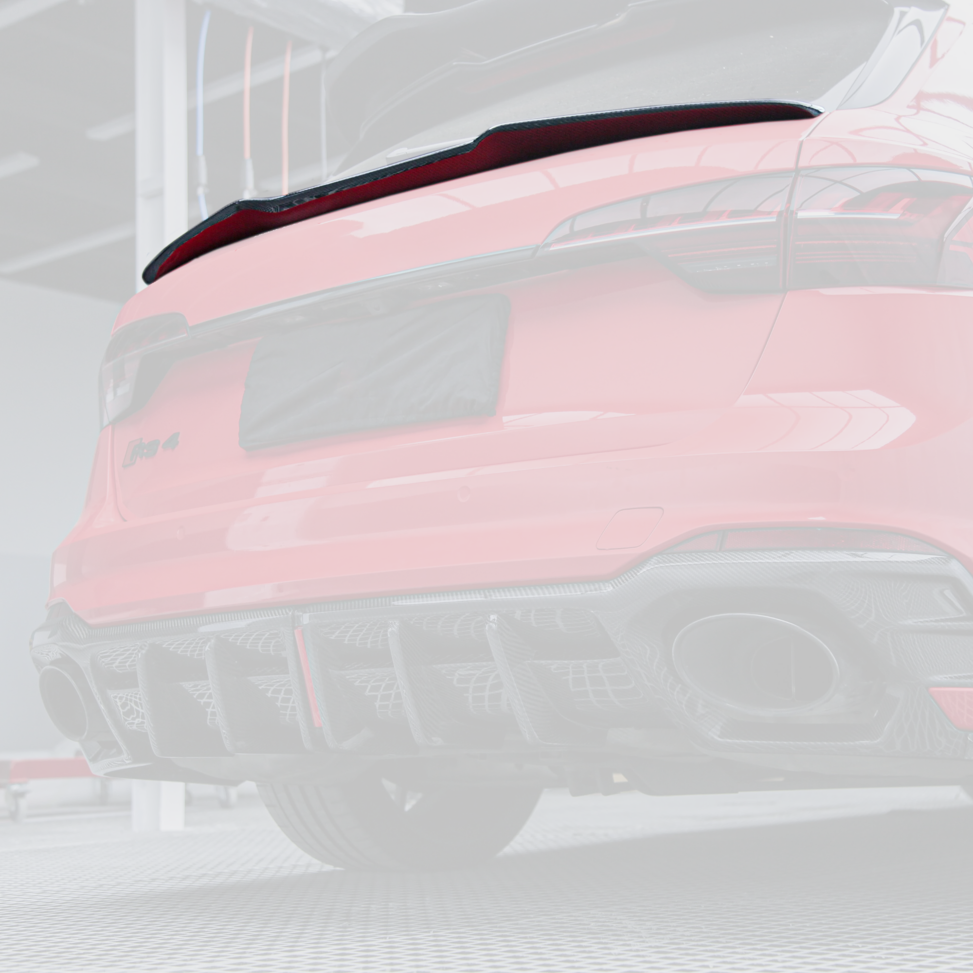 Audi A4/S4/RS4 B9.5 Carbon Fibre Lower Rear Spoiler/Wing image 0