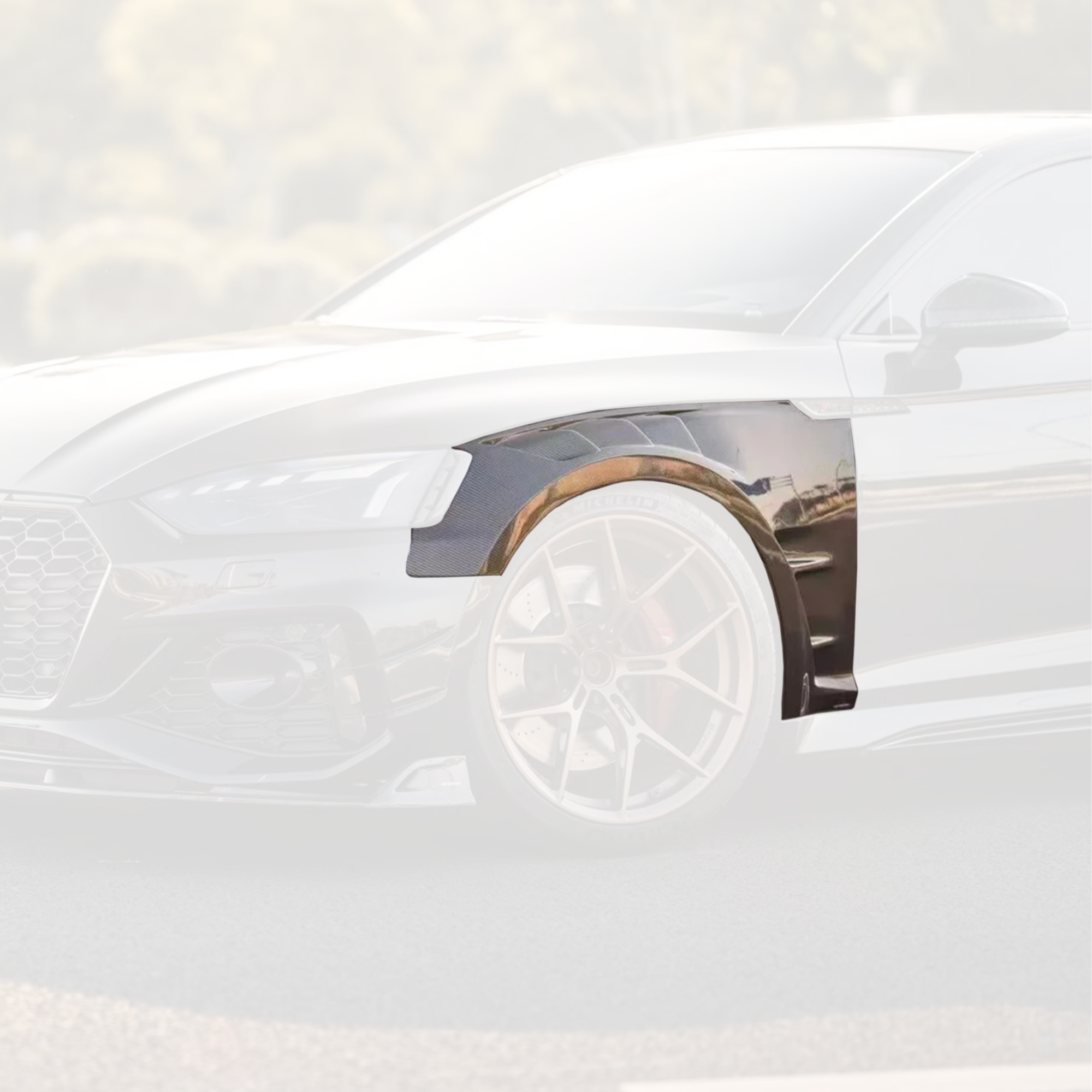 Audi RS5 B9.5 Carbon Fibre Front Fender Replacement image 0