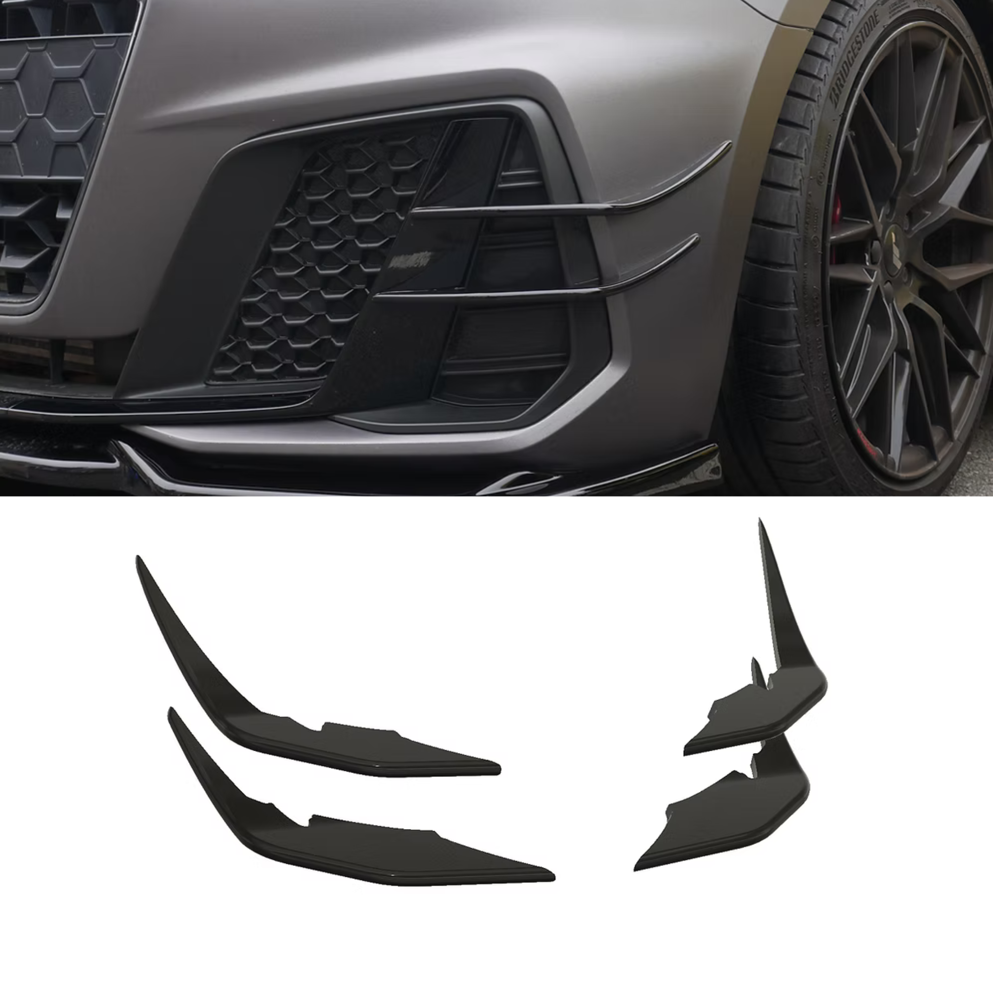 AUDI A1 GB S-Line Front Canards/Wings image 0