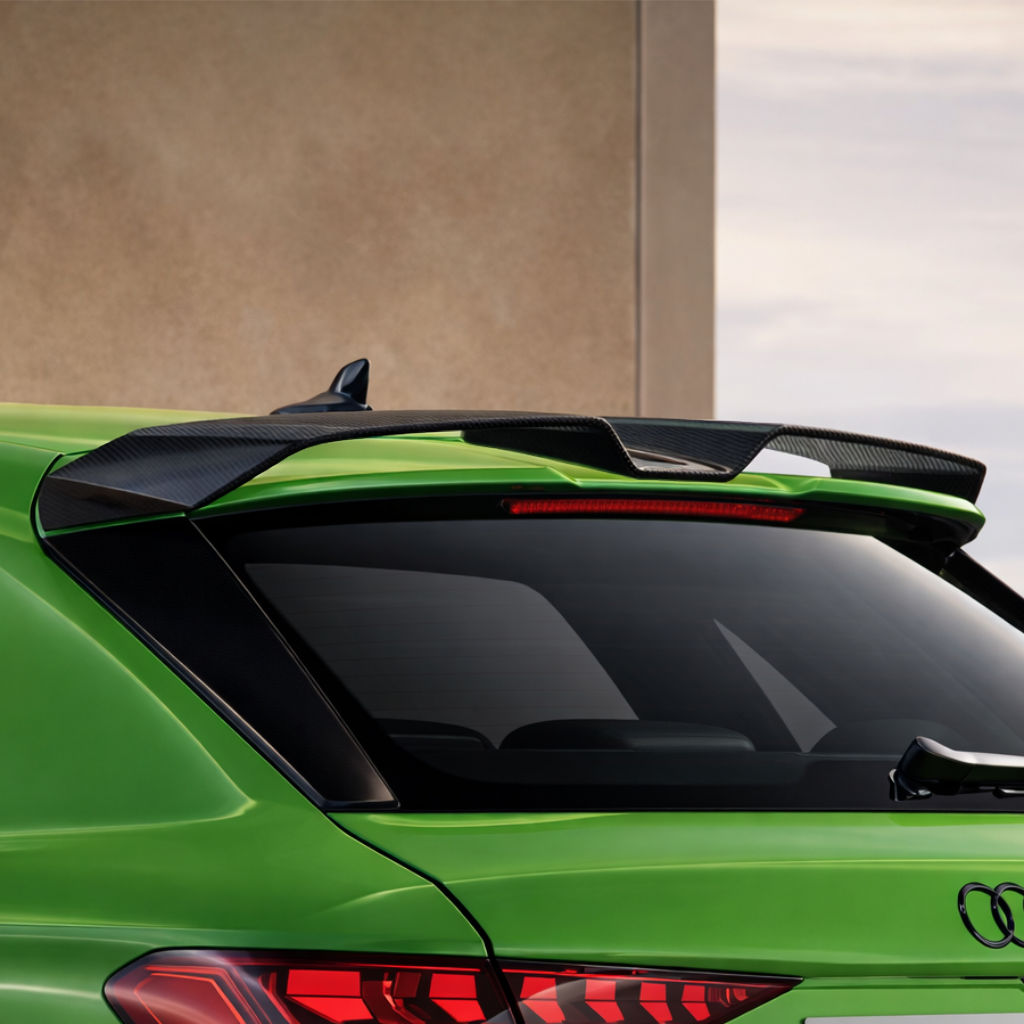 Audi A3/S3/RS3 8Y Carbon Fiber Rear Spoiler Wing OEM image 1