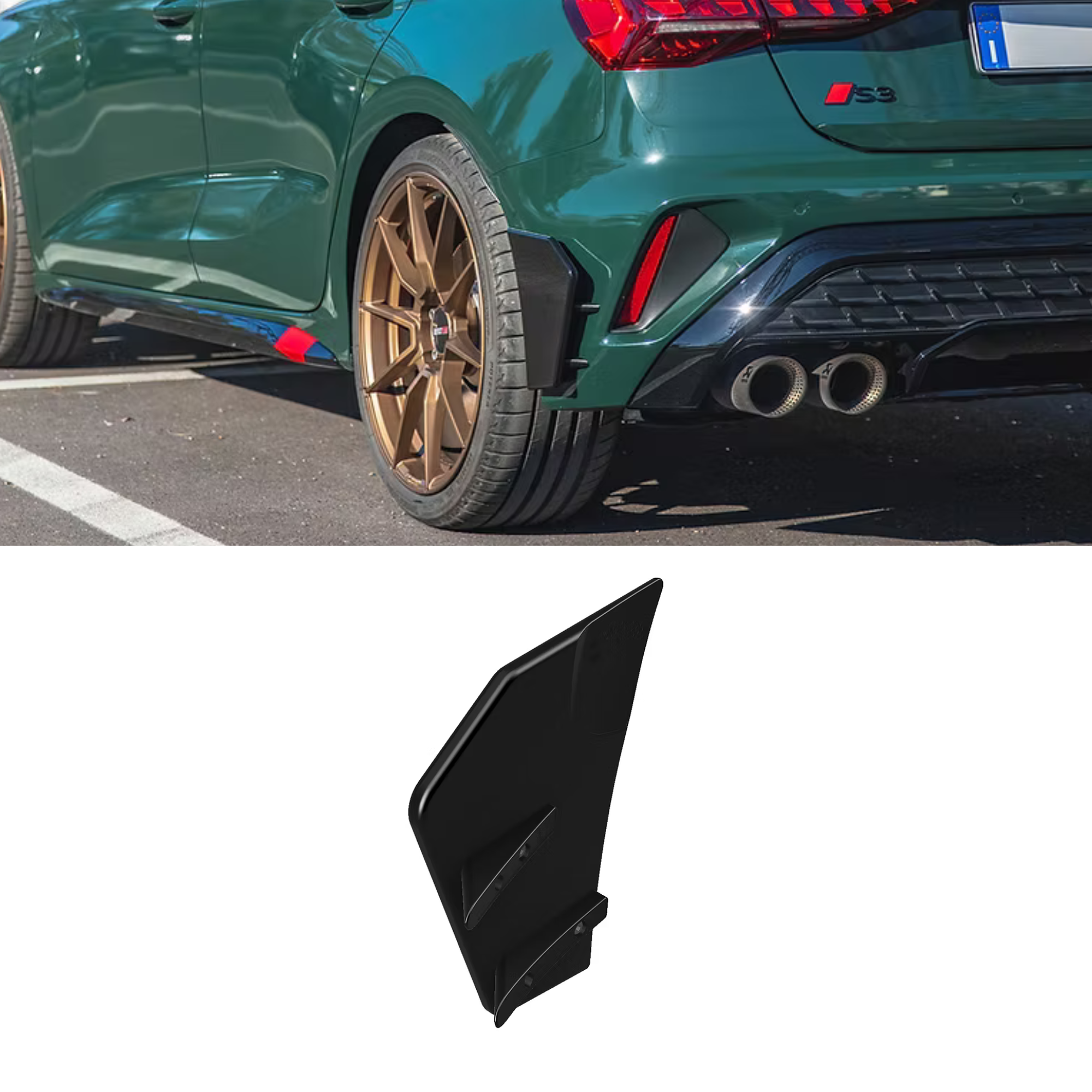 Audi A3/S3 8Y Rear Bumper Aero blades Diffuser image 0