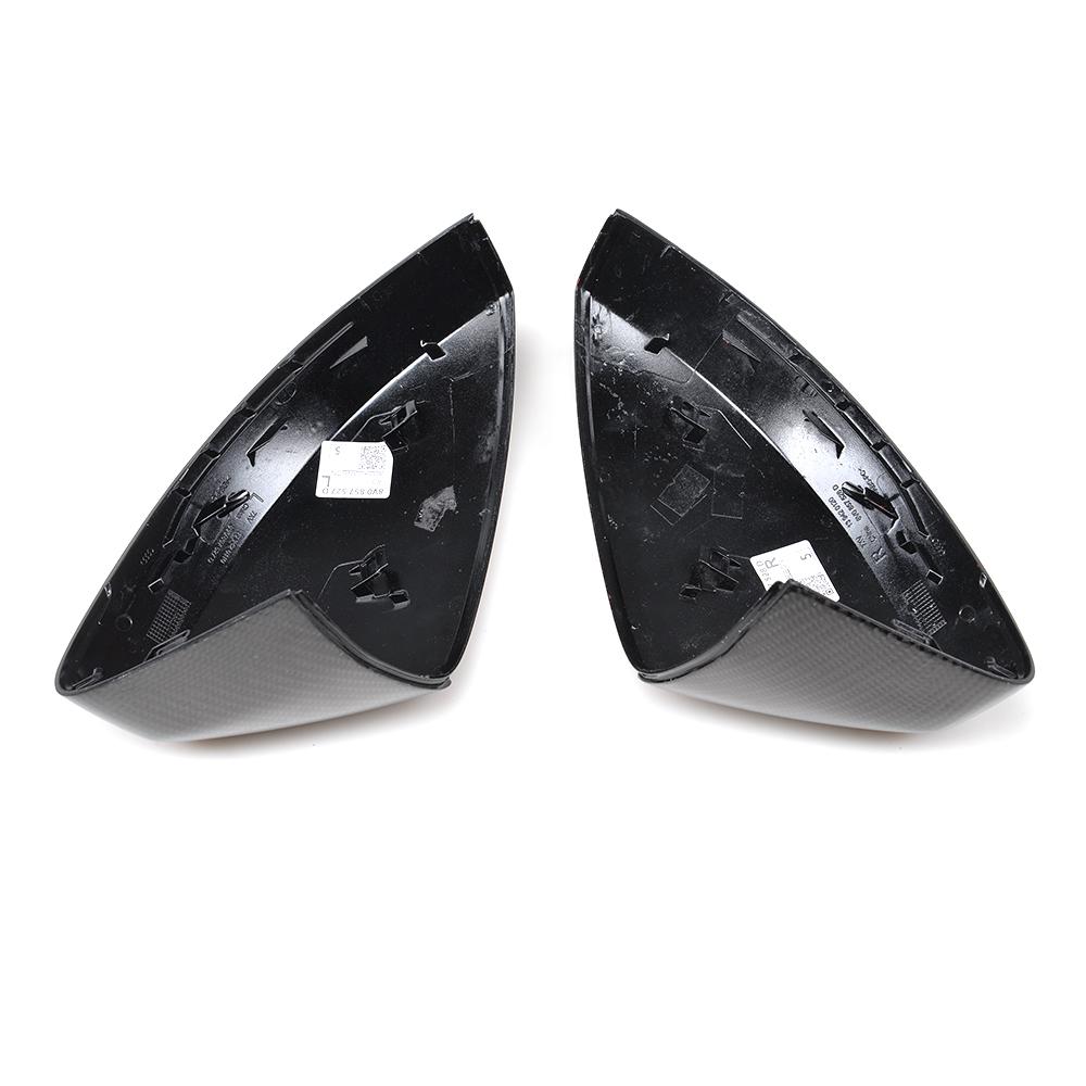Audi A3/S3/RS3 8V Carbon Fiber Rear Mirror Shells Caps image 5