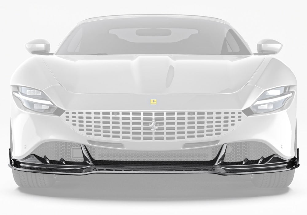 Ferrari Roma Carbon Fibre Front Lip - aerodynamic styling upgrade with gloss finish
