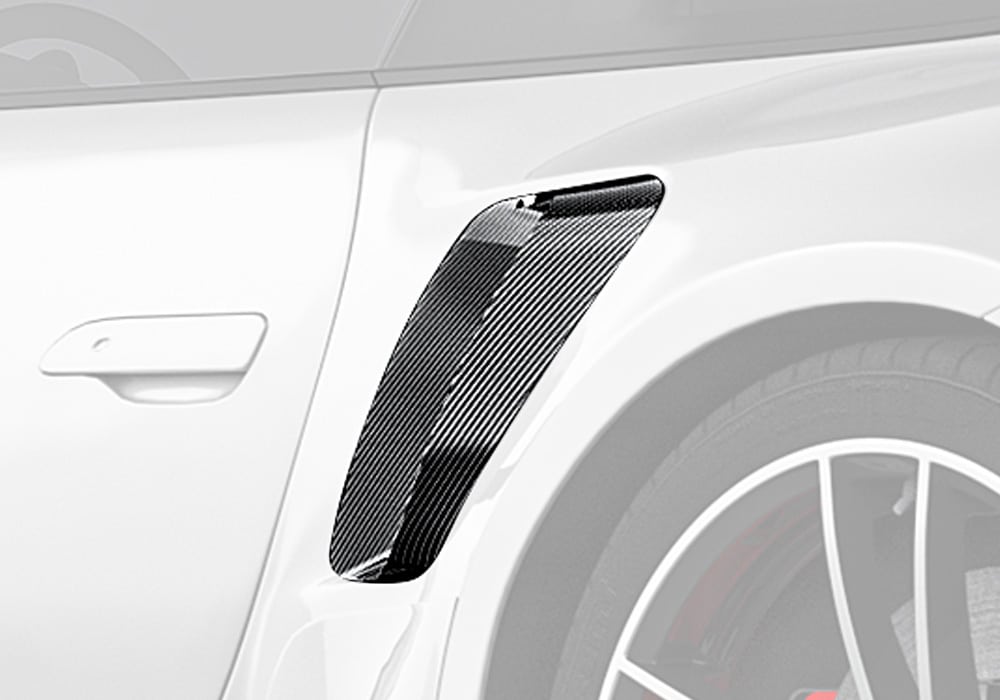 Porsche 911 992 Turbo S Carbon Fibre Side Air Intakes - lightweight aerodynamic upgrade