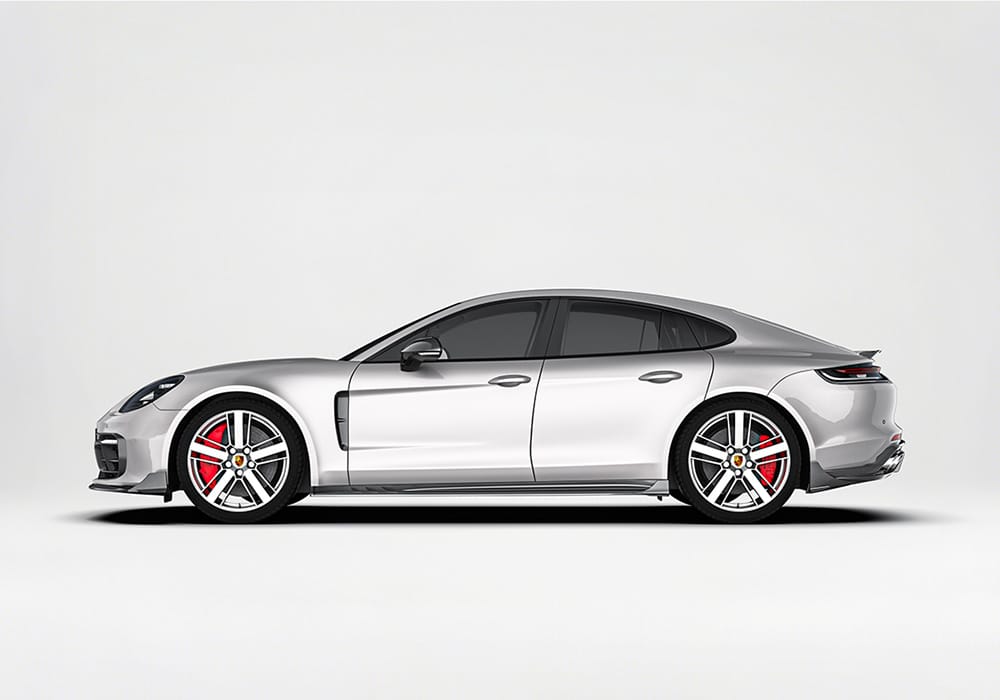Porsche Panamera 971 Carbon Fibre Aero Kit - front splitter, rear diffuser, side skirts and spoiler