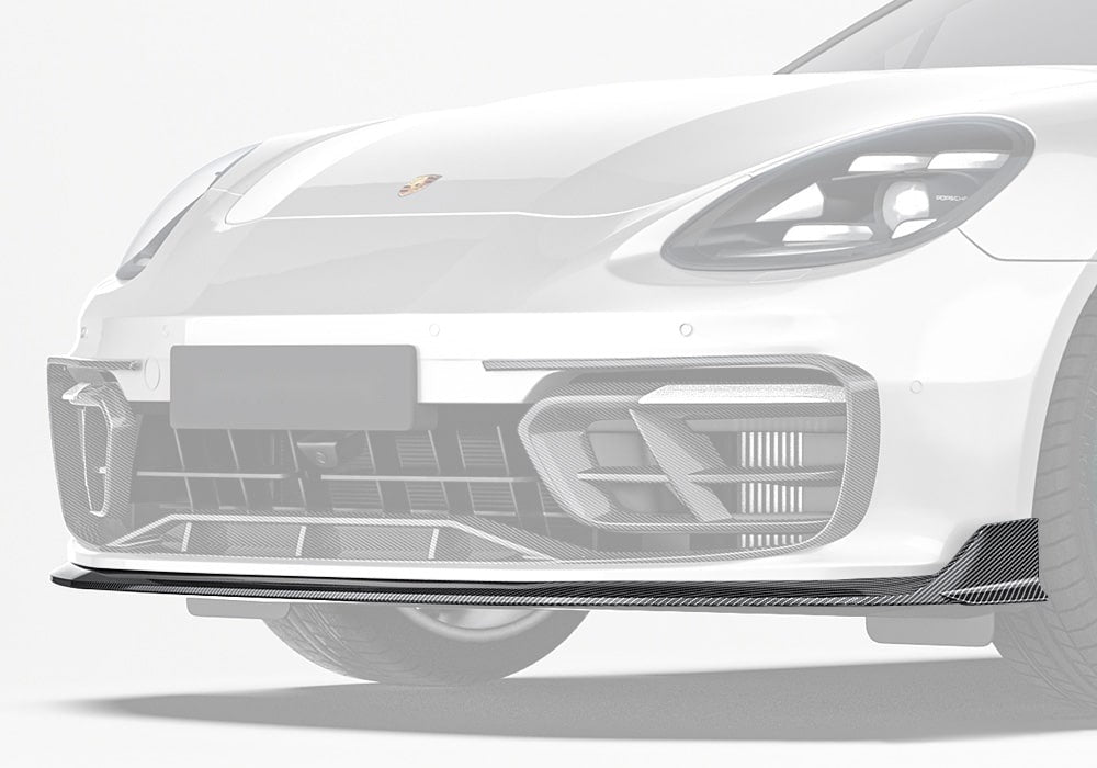 Porsche Panamera 971 Carbon Fibre Front Lip - aggressive aerodynamic styling upgrade