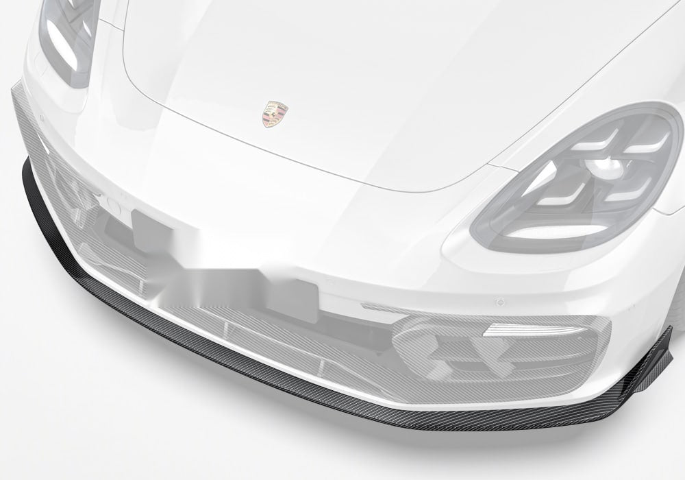 Porsche Panamera 971 Carbon Fibre Front Lip - aggressive aerodynamic styling upgrade