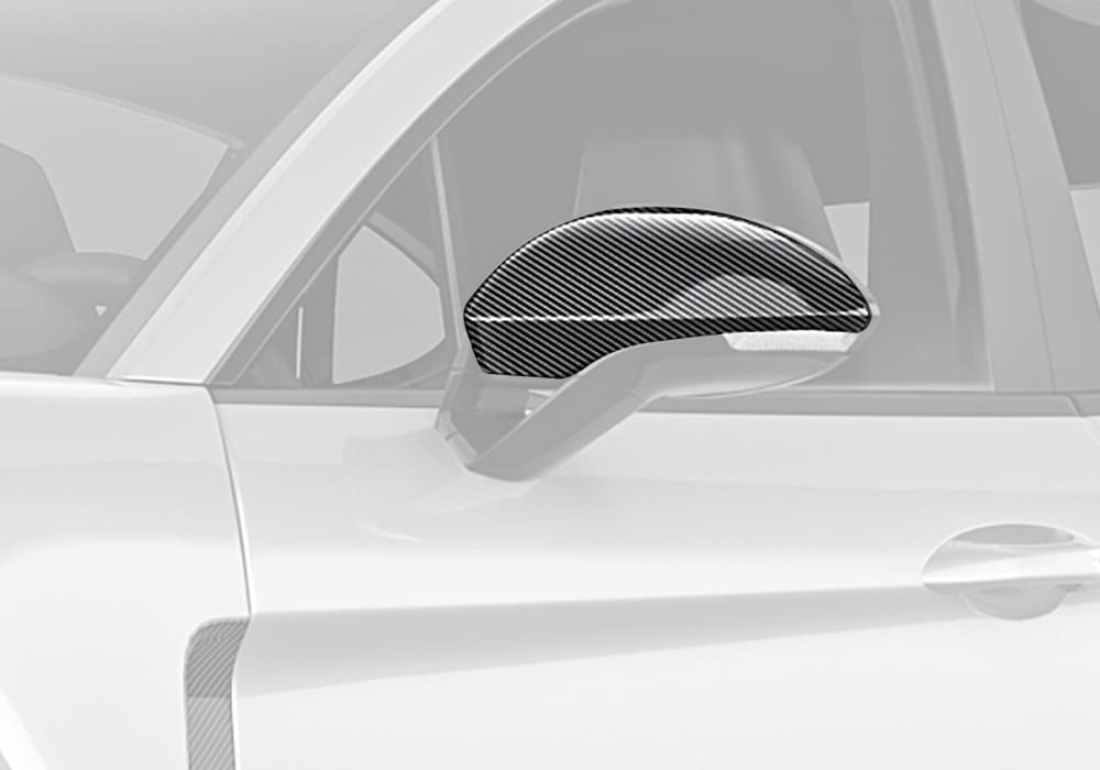 Porsche Panamera 971 Carbon Fibre Mirror Covers - gloss finish OEM fitment upgrade