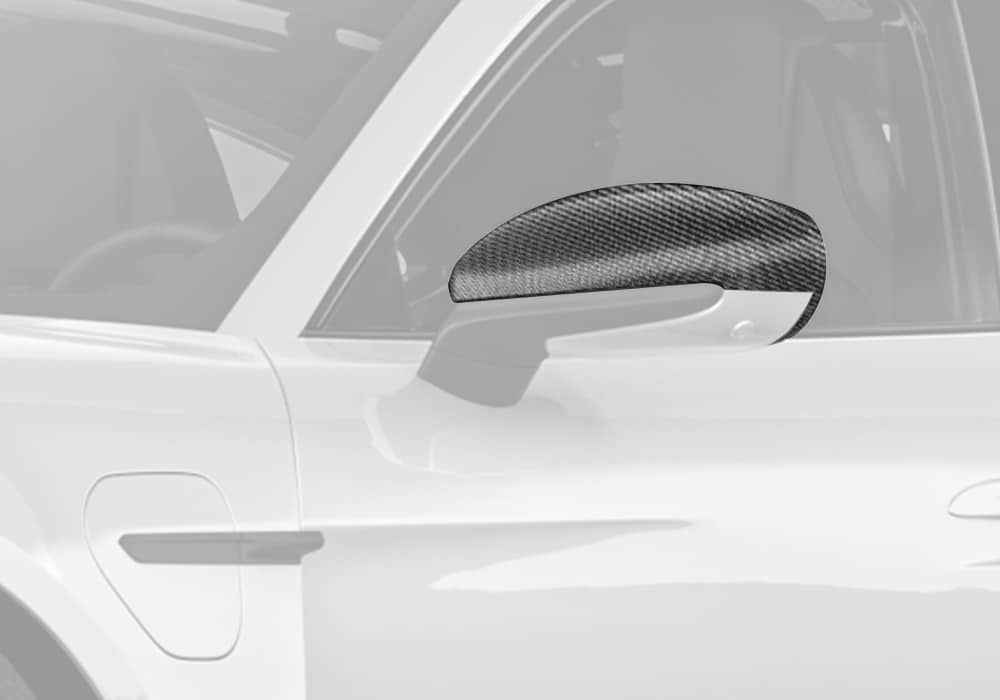 Porsche Taycan Carbon Fibre Mirror Covers - gloss OEM fitment motorsport upgrade