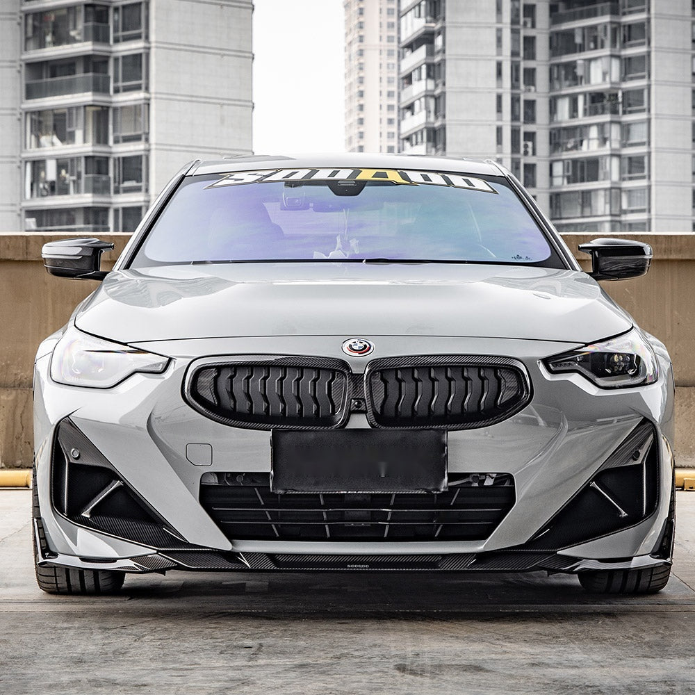 BMW 2 Series G42 Prepreg Carbon Fibre Front Lip - aggressive track-inspired upgrade