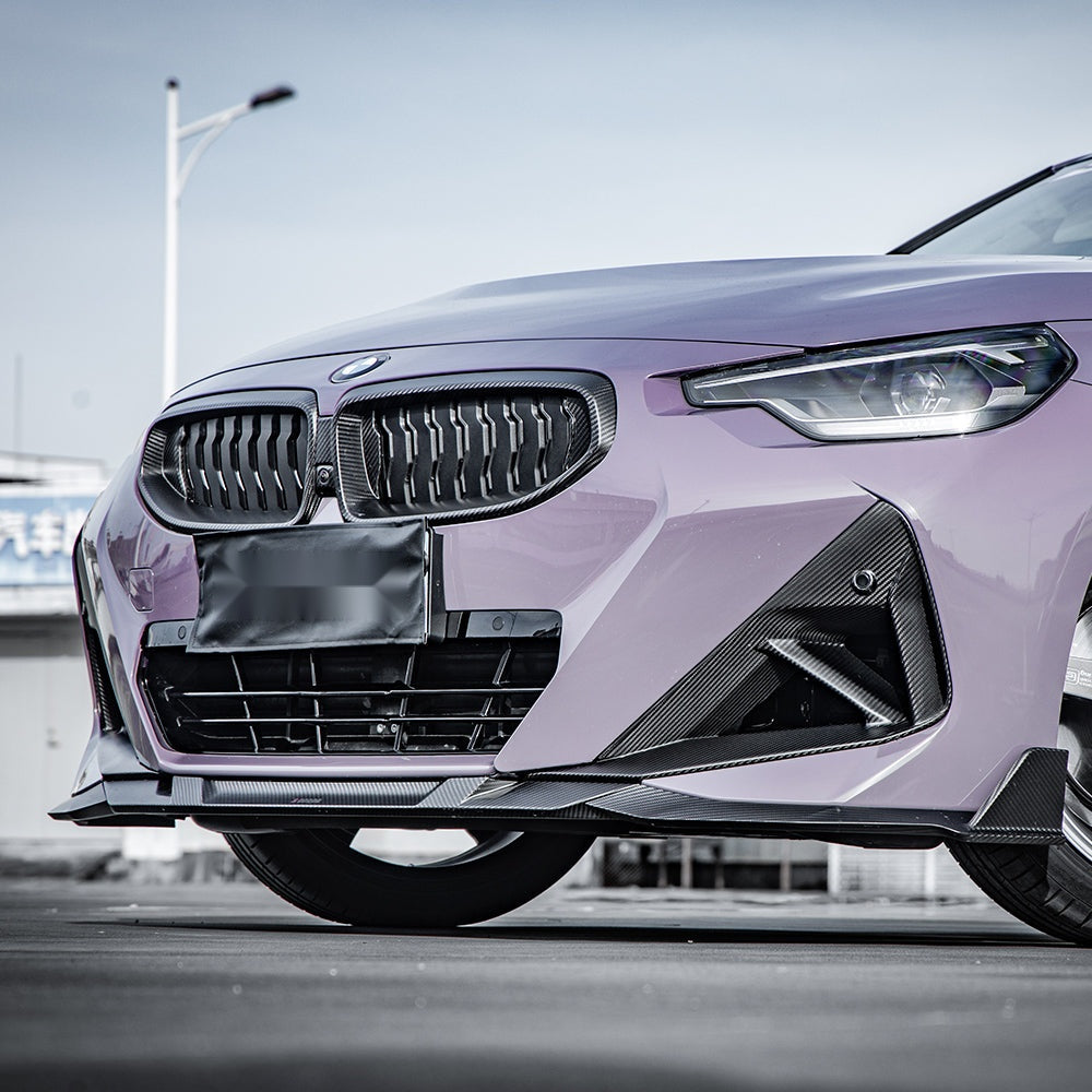 BMW 2 Series G42 Prepreg Carbon Fibre Front Lip - aggressive track-inspired upgrade