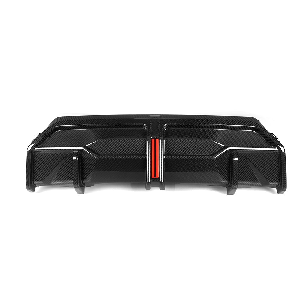 BMW 2 Series G42 Prepreg Carbon Fibre Rear Diffuser with Brake Light - aggressive M Sport styling upgrade