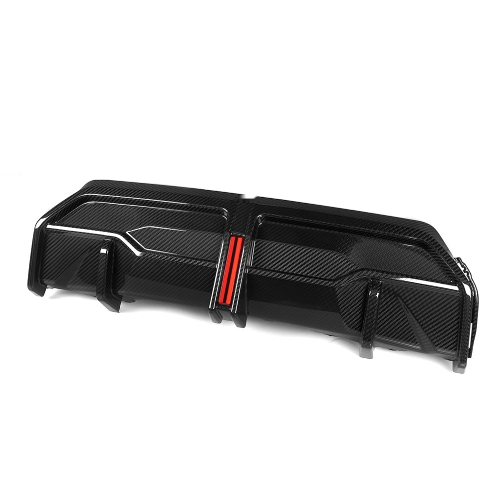 BMW 2 Series G42 Prepreg Carbon Fibre Rear Diffuser with Brake Light - aggressive M Sport styling upgrade