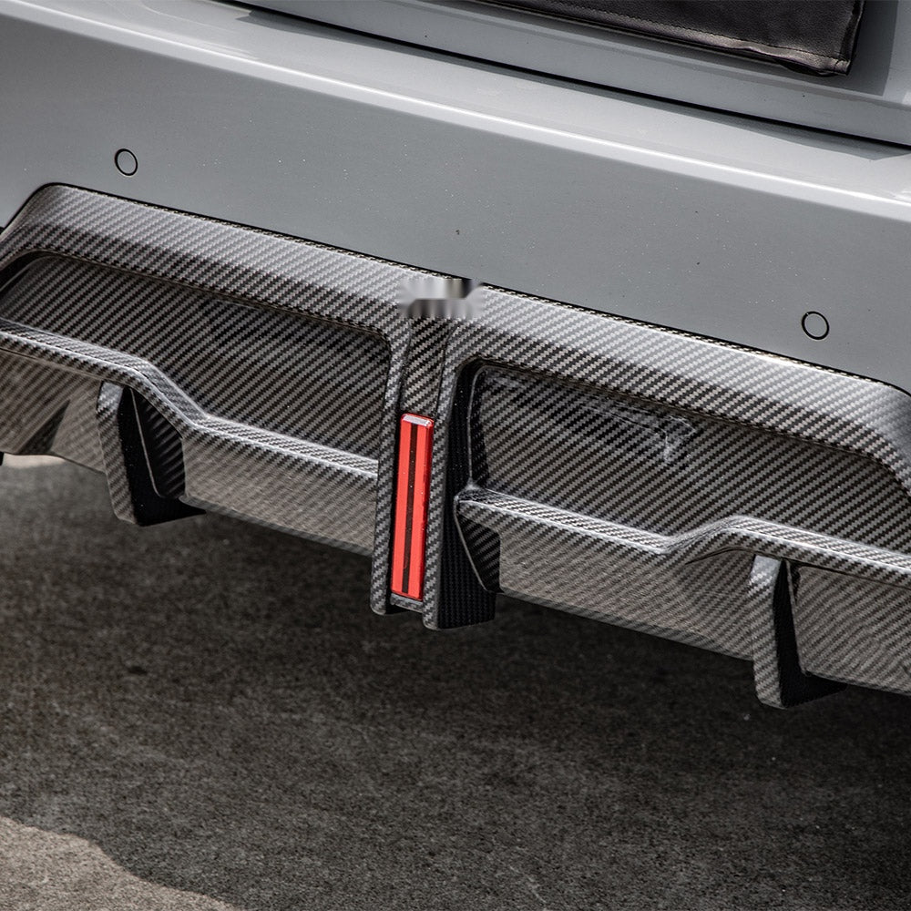 BMW 2 Series G42 Prepreg Carbon Fibre Rear Diffuser with Brake Light - aggressive M Sport styling upgrade